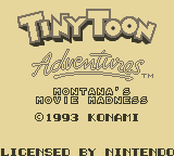 Tiny Toon Adventures 2 Montana's Movie Madness screenshot 3 for GameBoy